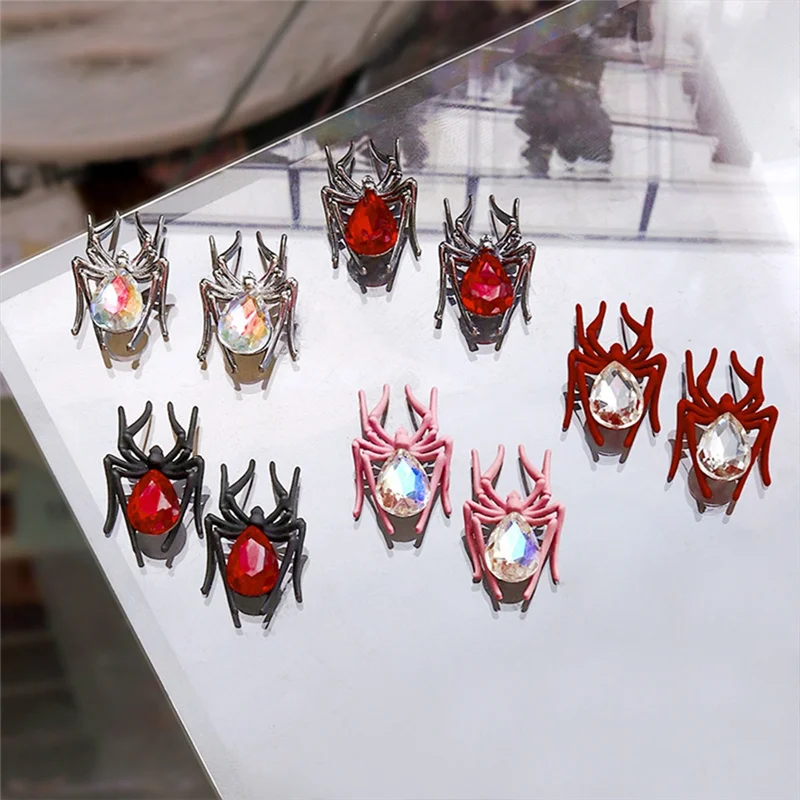 B47B-Готовый продукт, украшения в виде паука, ретро-сплав, украшение для маникюра с шипами