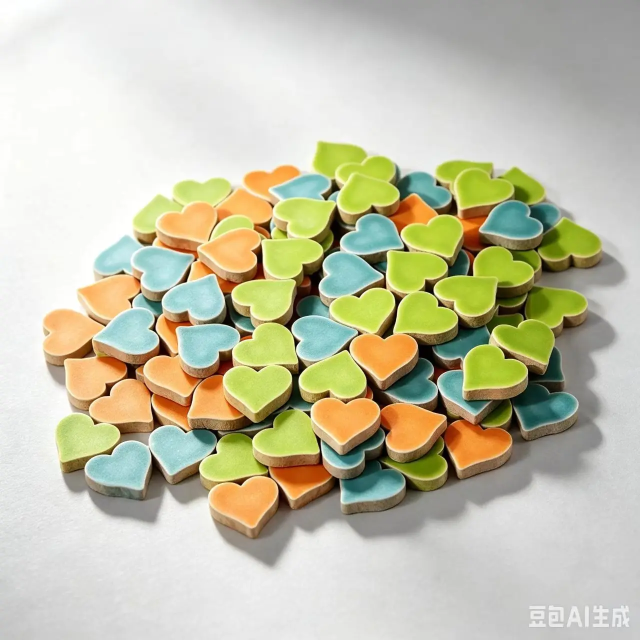 50g Randomly Mixed Colors DIY Ceramic Mosaic Tiles Handcrafted Decorative Tiles Wall Art Crafts Colorful Decorative Materials
