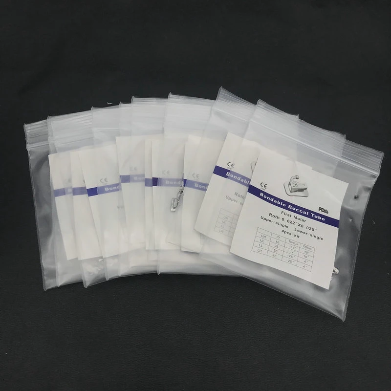 10 Packs Dental Orthodontic Buccal Tube Bondable Roth/MBT/Edgewise 0.022 1st/2nd Dental Buccal Tube