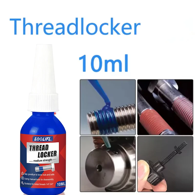 LOOLIFL Thread Locking Agent 10ml Screw Bonding Anaerobic Adhesive Anti Loosening Sealing Thread Locking Adhesive