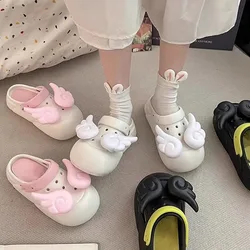 Creative Cute Wings Hole Buckle Hole Shoe Charms Decorations Cartoon Angel Wings Shoes Buckle DIY 3D Hole Shoe Accessories