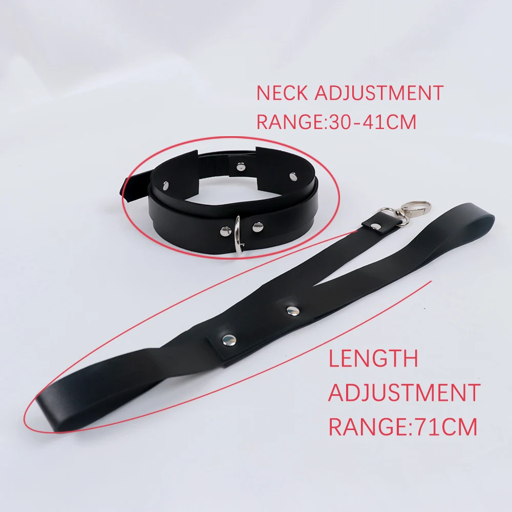 Pu Fetish Leather Choker Harness Women Goth Collar Leash For Girl jewelry Fashion Sexу Women\'s Lingiere Belt Exotic Accessories