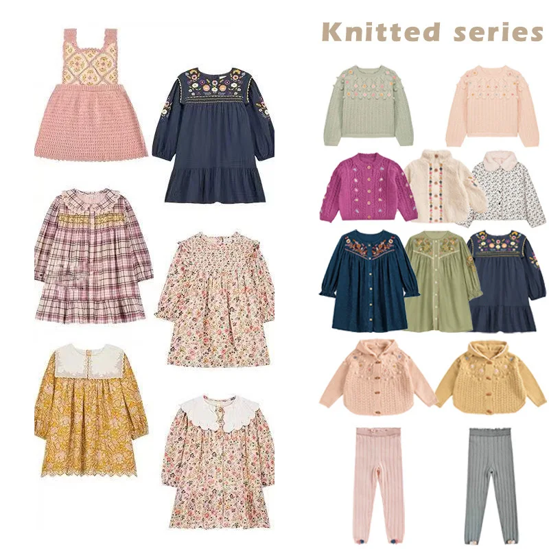 

PER-SALE 2025 Autumn Winter LM Boys Girls Cute Skirts Print Boys Pants Girls Dress Sets Flower Girl Dresses Baby Girl Dress