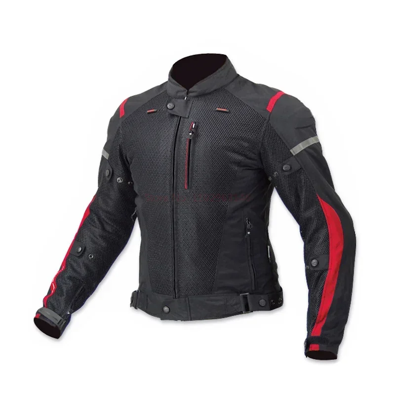 Komine Jk069 Motorcycle Summer Breathable Mesh Anti-Fall Riding Jacket Fall-Proof Titanium Jacket Riding Suit Motorcycle Items