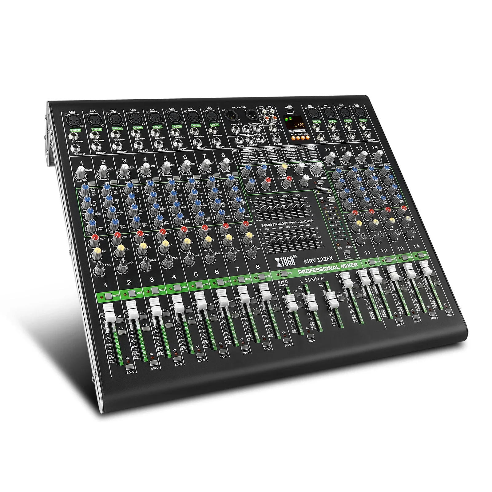 MRV122FX High Quality 12 Channel Professional Mixer Audio