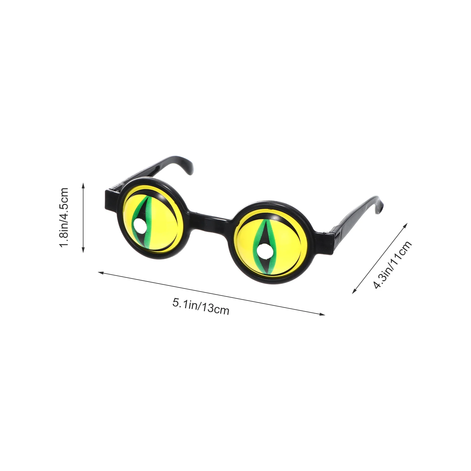 6 Pcs Halloween Glasses Party Favor for Creative Eyeglasses Decorative Supplies Neon Scrunchies