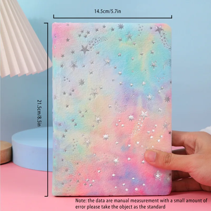 Plush hardcover A5 notebook trend essential for primary and secondary school students, high aesthetic cartoon cute notebook