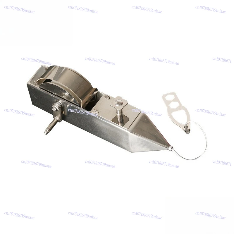 Stainless steel ink bucket woodworking site pay-off ink bucket manual wooden bucket scriber elastic line construction tool