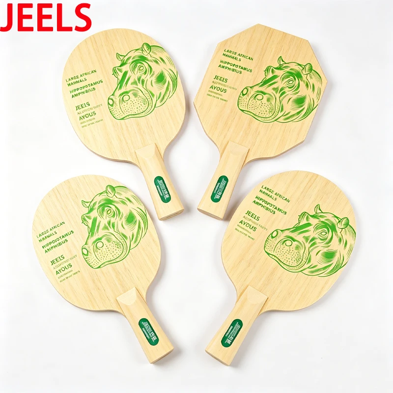 1ply-ayous-table-tennis-blades-jeels-hexagonal-japanese-ping-pong-paddle-rackets-10±2mm-thickness-arc-table-tennis-rackets