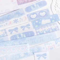 1 Pc Colorful Bling Frosted Tape Cute Girl Style DIY Scrapbooking Journaling Planner Notebook Decorative Collage Tape Stationery