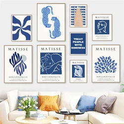 Abstract Matisse Line Body Leaves Leopard Wall Art Canvas Painting Gallery Posters And Prints Picture For Living Room Home Decor