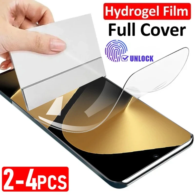 

2-4pcs Full Cover Silicone Hydrogel Film for Huawei Pura 80 70 Ultra P60 P50 P40 P30 Pro+ Screen Protectors not glass