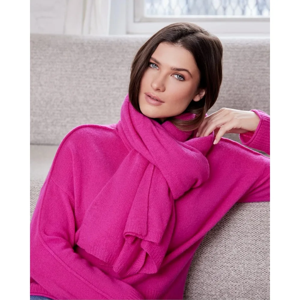 Luxury Lightweight 100% Cashmere Wrap for Travel and Comfort