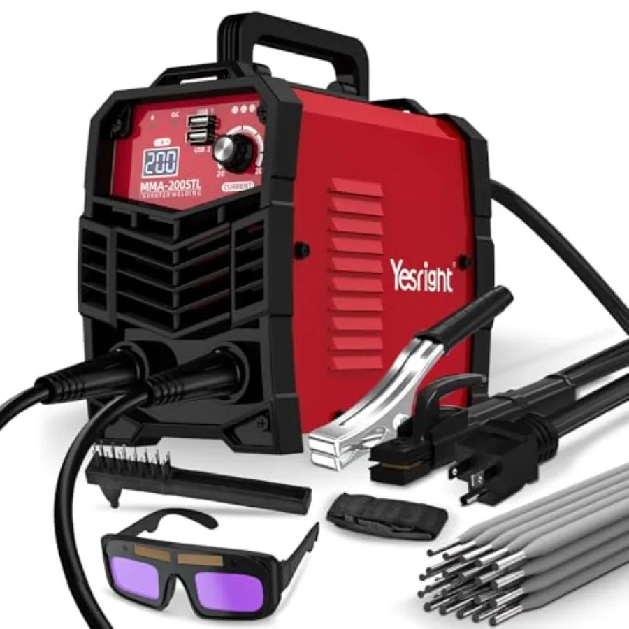 

Mini Portable Welding Machine with 20PCS Rods and Welding Goggles Small Welder Machine 110V with IGBT Inverter Hot Start for Pr