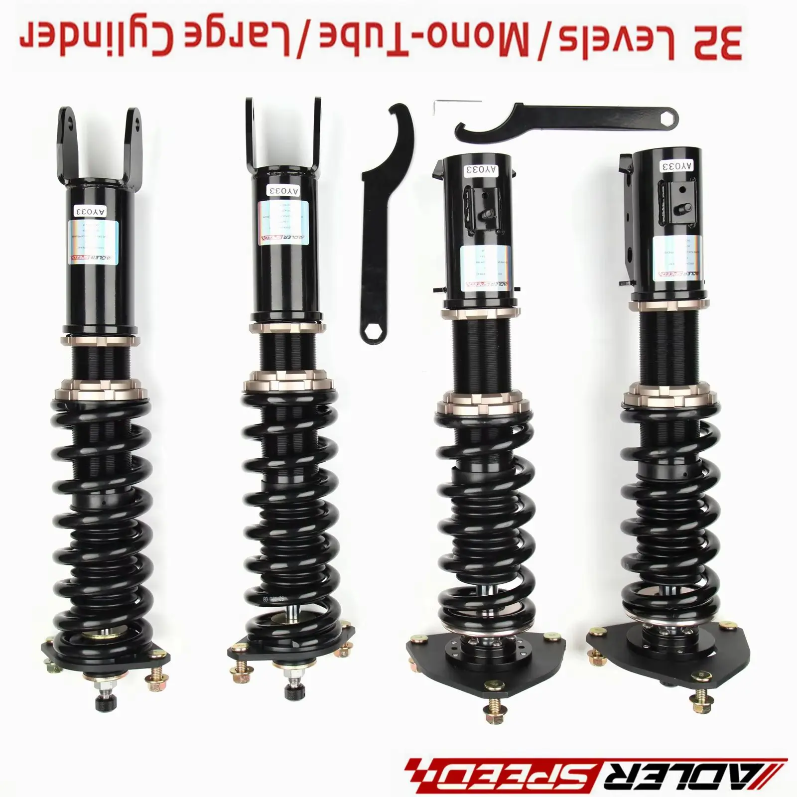 

For Mitsubishi LANCER EVO 7/8/9 2003-06 ADLERSPEED 32 Levels Mono Tube Coilovers Suspension Kit