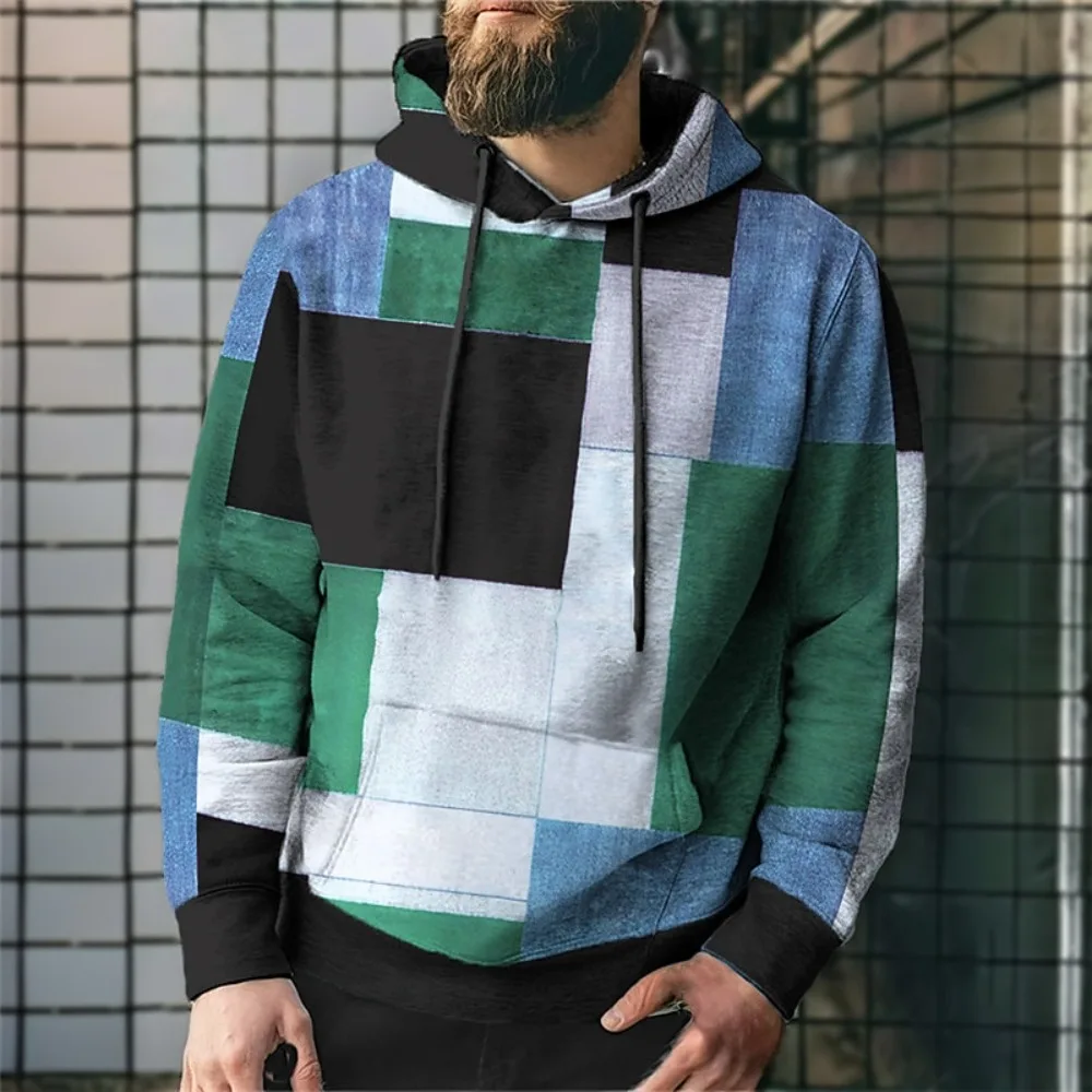 

Striped Graphic Men's Hoodies for Men Clothing Autumn 3D Full Print 2023 Long-sleeve Tops Casual Streetwear Hooded Hoodie