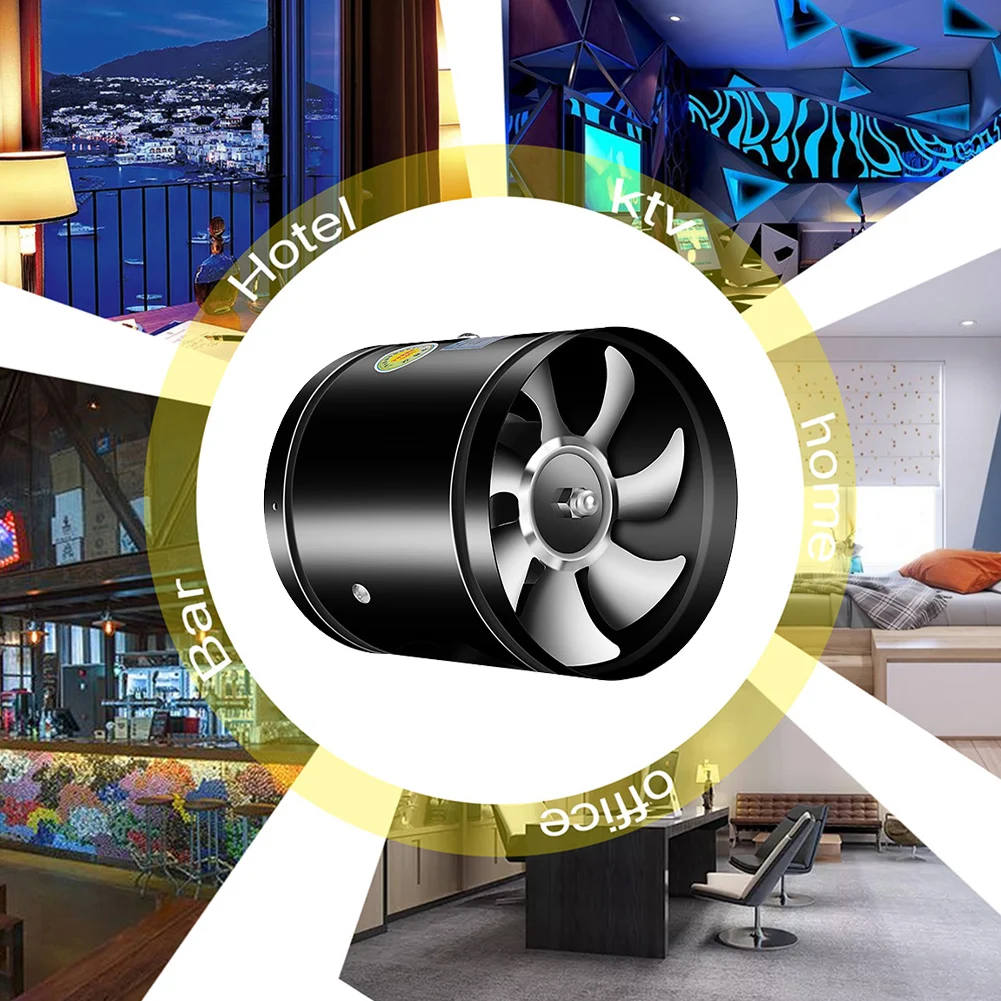 

4 6 8 Inch Pipe Exhaust Fan 2800RPM Mini Extractor Low Noise Toilet Wall Fan Kitchen Air Ventilator for Kitchen Washroom Canteen