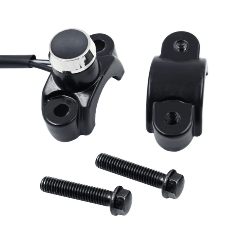 

7/8" Motorcycle Switches Handlebar Mount for Headlight Momentary Overtake Light Aluminum Alloy Durable