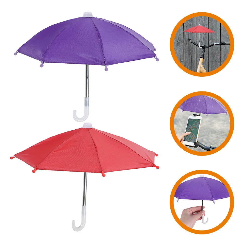 Mini pare-soleil pour téléphone Portable, 2 pièces, léger, étanche, universel, adapté au cyclisme en plein air, décoratif