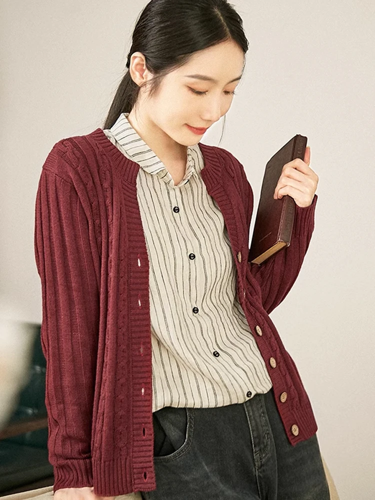 

Gujia Slimming Versatile Camere Knitted Open Cardigan Loose Base Layer Women's Sweater Spring Autumn New Sle Outerwear