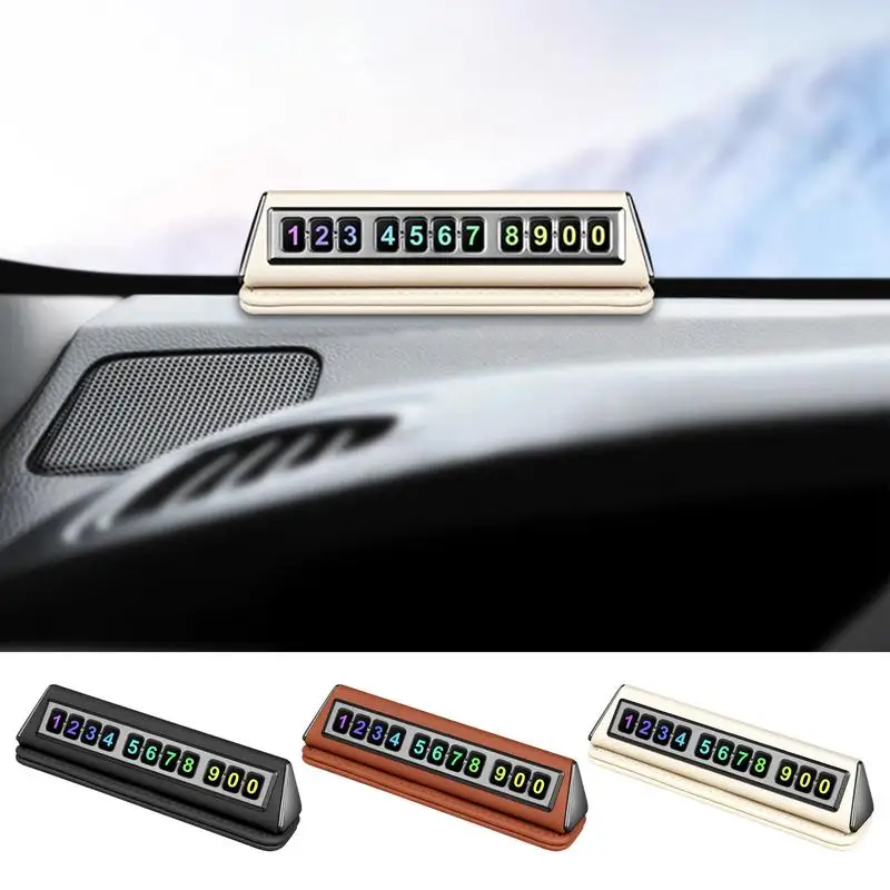 Car Parking Number Plate Strong Magnetic Telephone Number Car Park Stop Dashboard  Stop In Car-styling Auto Parking Accessories