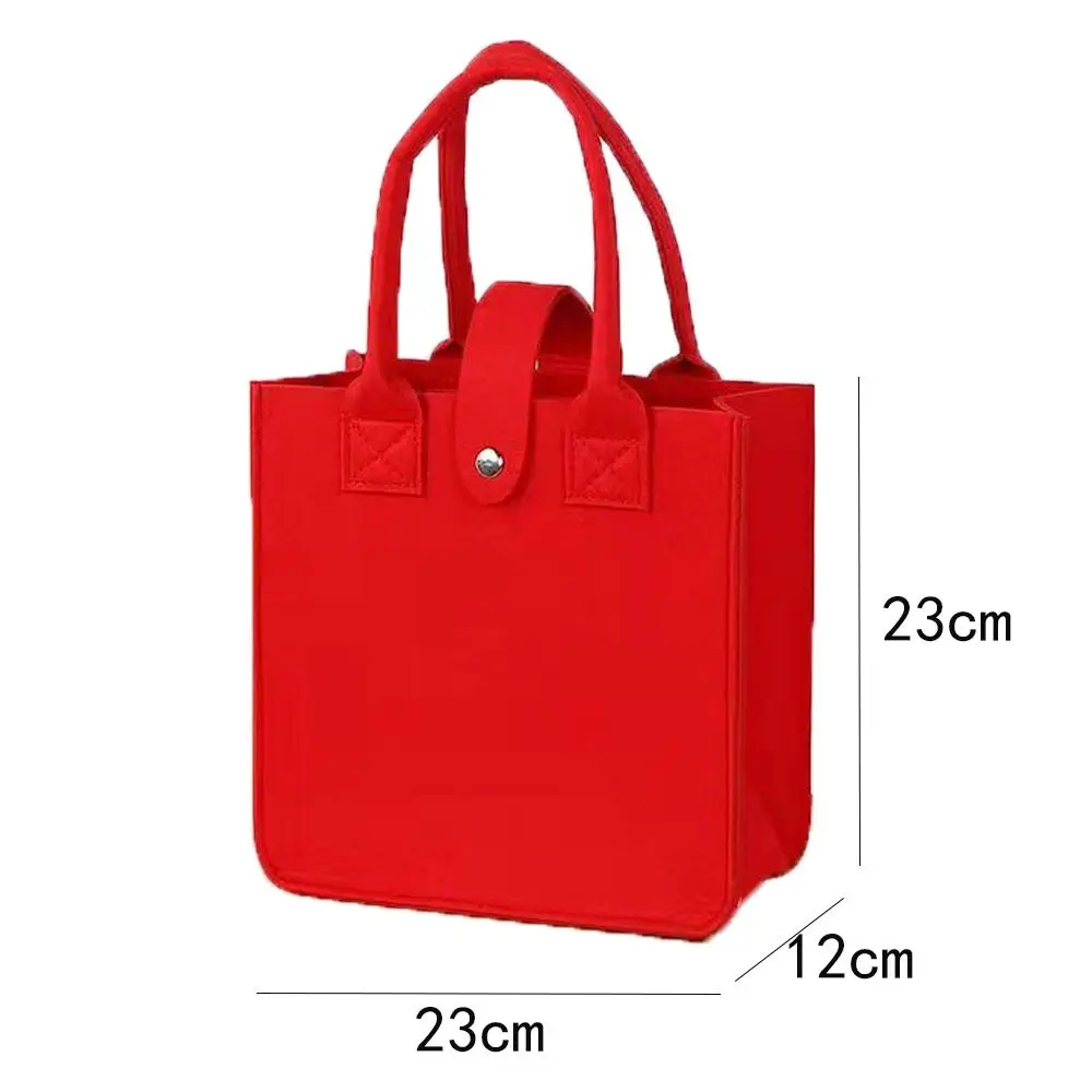 Large Capacity Felt Shoulder Bag High Quality Solid Color Multi-function Tote Bag Casual Style Messenger Bag