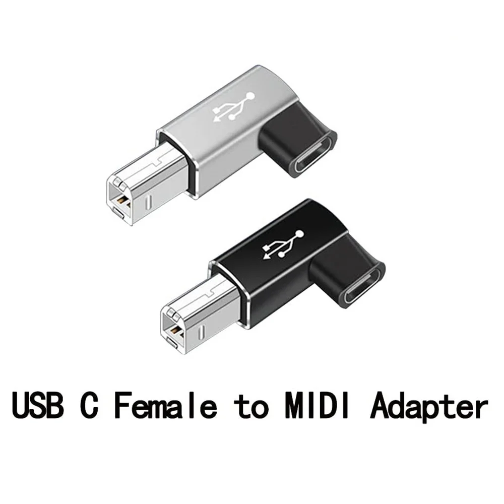 USB 타입 C 암-USB B 수 어댑터, 스캐너 프린터 변환기용 MIDI 어댑터, USB 2.0 데이터 프린터 어댑터, 4 개