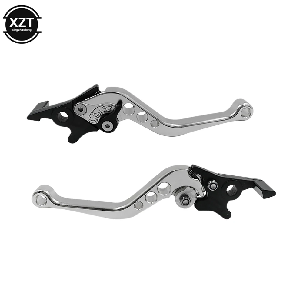 2 Pcs Universal AluminumAlloy Motorcycle Brake Handle Adjustable Size Moto Motorbike Modification Clutch Drum Brake Lever Handle