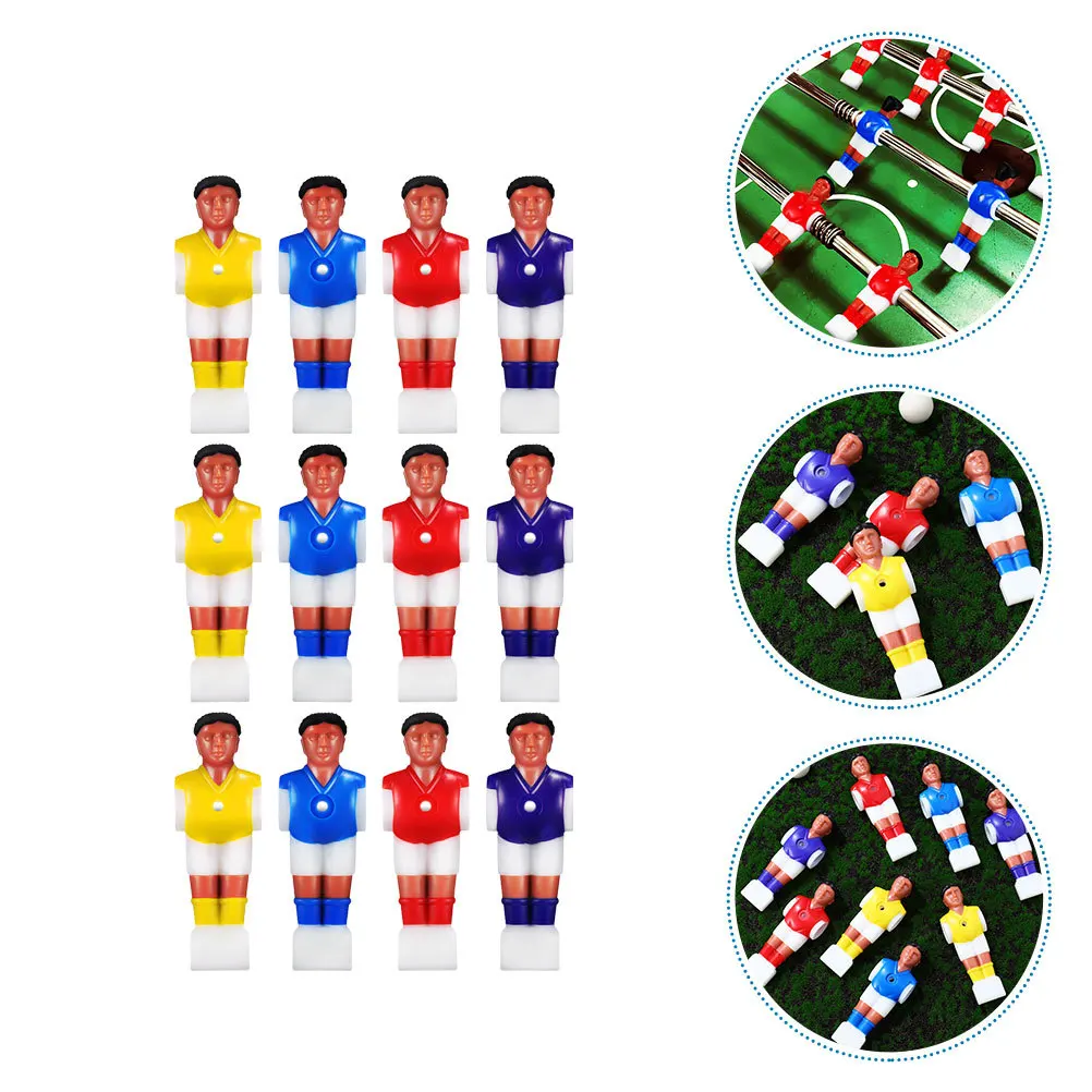 

12pcs Table Football Figures Replacement Soccer Players For Foosball Machine Accessories Desk Soccer Player Figurines