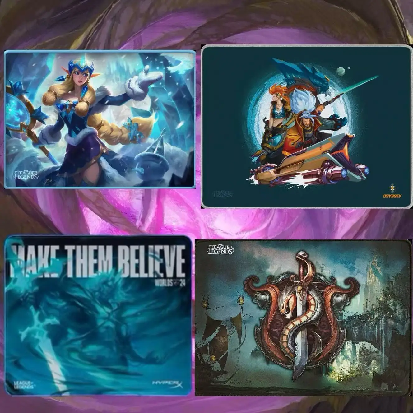 

Коврик для мыши Viego Worlds 2024, коврик для мыши Bilgewater, зимний коврик для мыши Wonder Soraka, оригинальная оригинальная упаковка, новинка