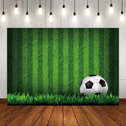 Grass Field Background Soccer Pitch Stadium Green Grass Photography Backdrop Football Playground Birthday Party Decorations Pro