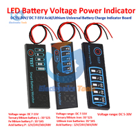 DC 7-55V/DC 5V-30V Battery Power Indicator LED Voltage Indicator Module Acid/Lithium Universal Battery Capacity Indicator Board