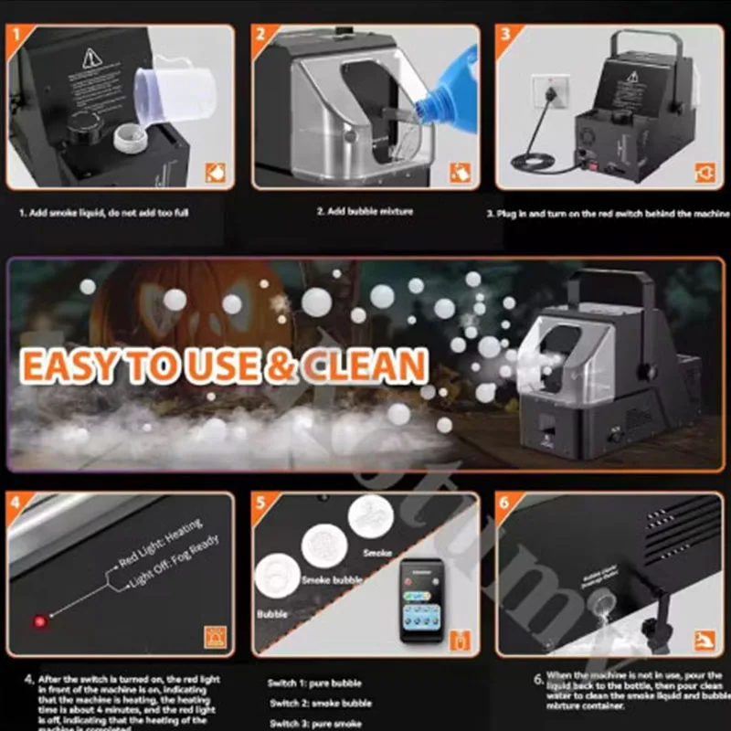 Vertical Bubble Machine Stage Special Effect for DJ Wedding Performance Smoke Bubble Machine