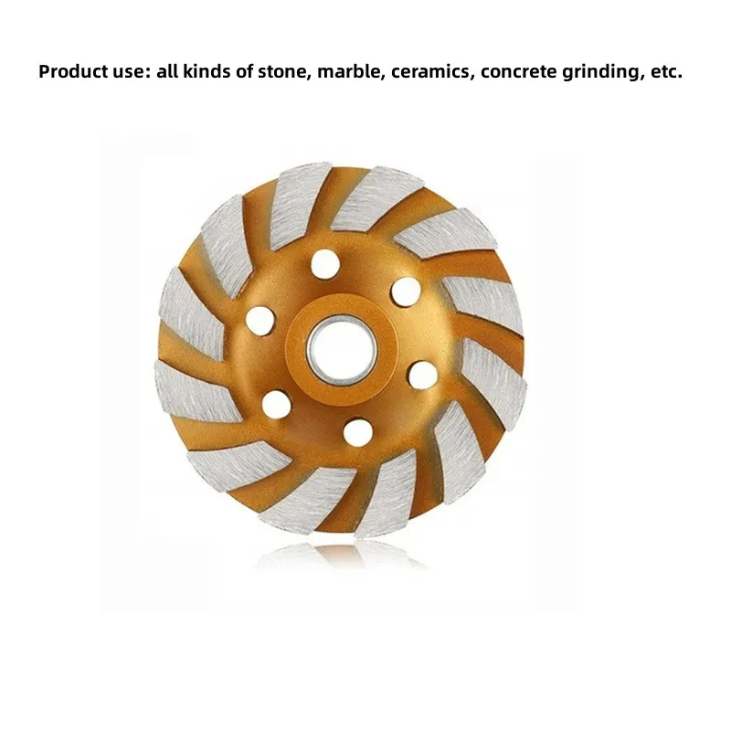 100mm Diamond Bowl Grinding Disc Angle Grinder Glass Marble Stone Concrete Grinding Wheel Ground Wave Grinding Disc