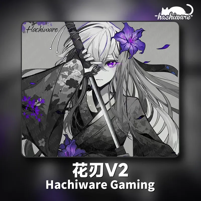 

Flower Blade Anime Glass Mouse Pad E-sports Game Table Pad Fearless Contract Heat insulation Dirt Resistant Mouse Keyboard Pad