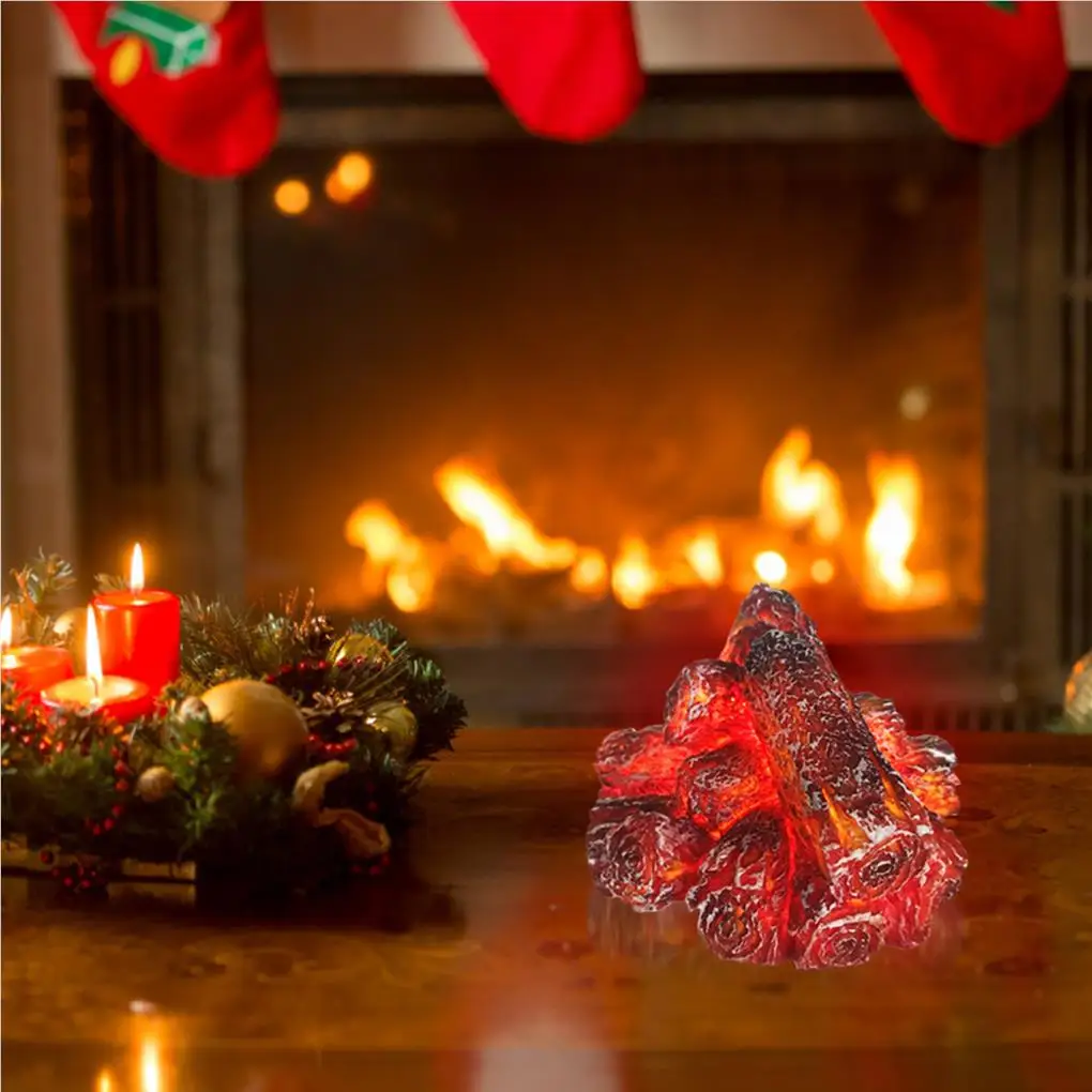 불꽃 랜턴 깜박이는 야간 조명 현실적인 풍경 LED 조명