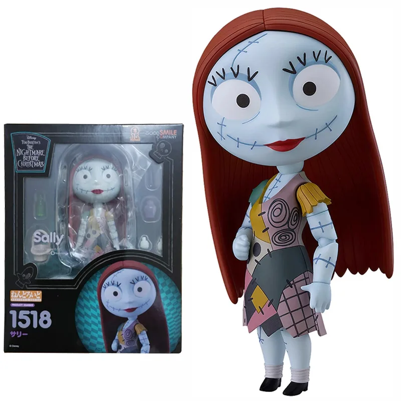 Original Good Smile Nendoroid GSC 1518 Sally Nightmare Before Christmas: Oogie\'s Revenge Anime Figure Model Action Toys Gifts