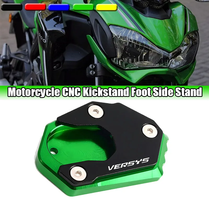 Fit For Ka@&wasaki VERSYS v-ersys 1000 SE 1000sX250/300 Motorcycle enlarged KickstandFoot Side Stand Extension Support Plate Pad