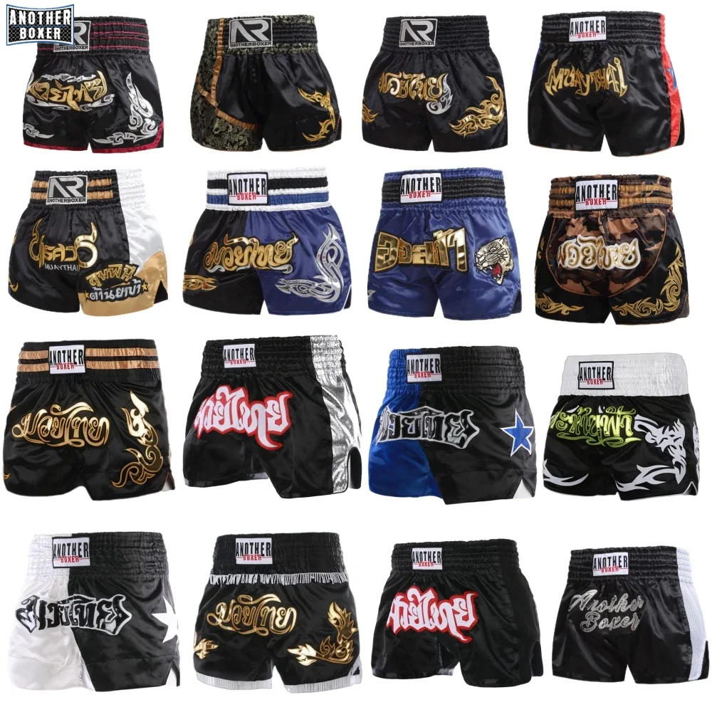 Pantalones Cortos de Boxeo ANOTHERBOXER para Hombre, para Entrenamiento, Combate, Muay Thai, MMA, BJJ, Kickboxing