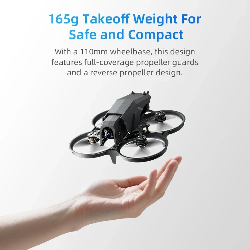 Radiolink F108 Optical Flow Racing Drone Brushless FPV RC Whoop Quadcopter for Beginner PNP RTF Multi-protocol ELRS Receiver