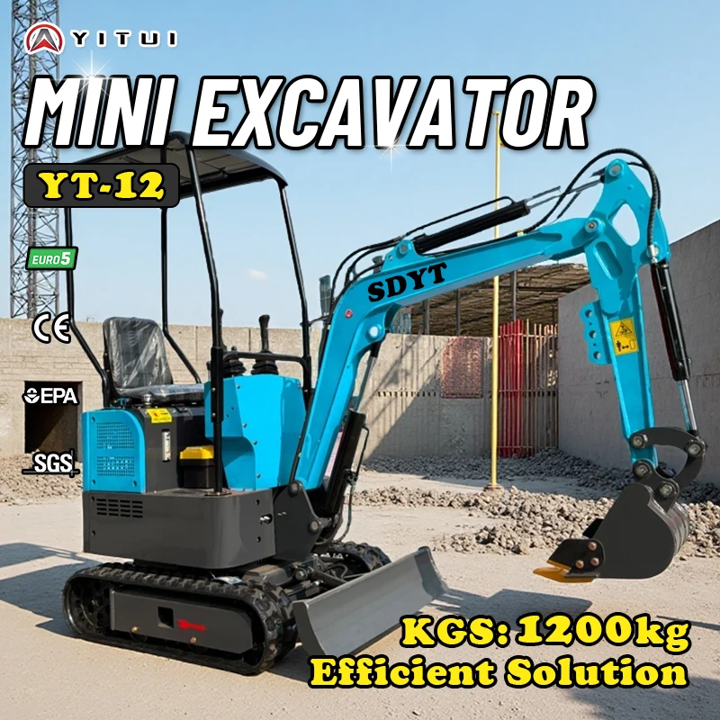 تستخدم مزرعة حفارة صغيرة مخصصة أداة متعددة Ce Epa Euro 5 محرك كوبوتا 1.5 2.0 طن حفارة صغيرة مجنزرة