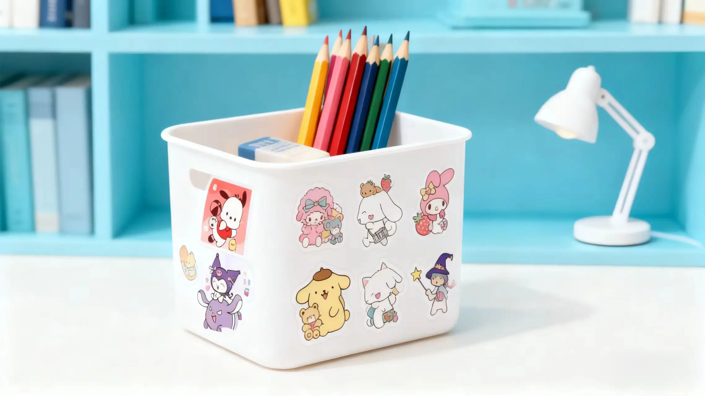 500 шт. милые наклейки, включая Hello Kitty, Kuromi, My Melody и более милые наклейки с героями мультфильмов, подходят для альбомов, каваи.