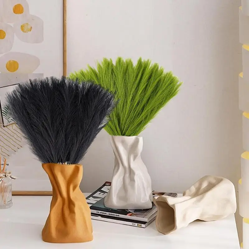 

Simulation pampas grass decoration 30 pieces artificial plants modern decoration reusable tabletop living room decoration