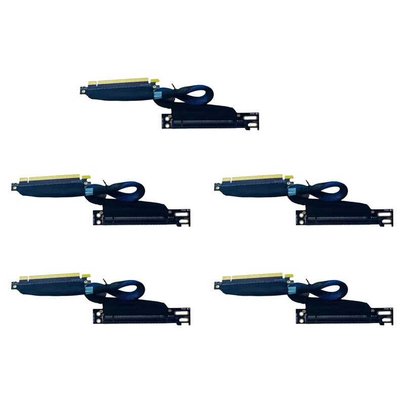 

XB-5X PCIE 4.0 X16 GPU Сервер Удлинительный кабель для видеокарты Комплект тканых сетчатых кабелей Удлинительный кабель GEN4, 30 см