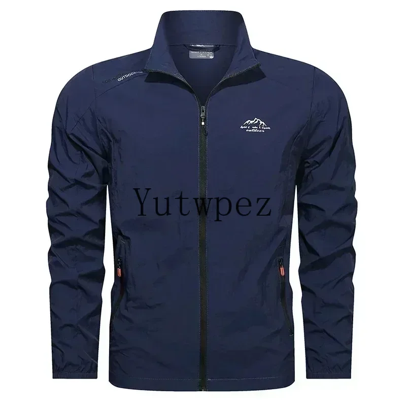 UPF100+ Herren Sommer-Windjacke mit Reißverschlusstaschen UV-Sonnenschutzjacken Atmungsaktive ultraleichte Kleidung Outdoor-Dünnmantel Camping – Detail 10