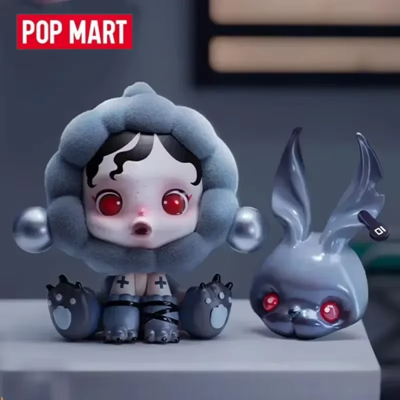 البوب مارت Skullpanda فرس الحيوانات سلسلة صندوق أعمى اللعب Kawaii أنيمي عمل الشكل Caixa Caja مفاجأة صندوق غامض الدمى