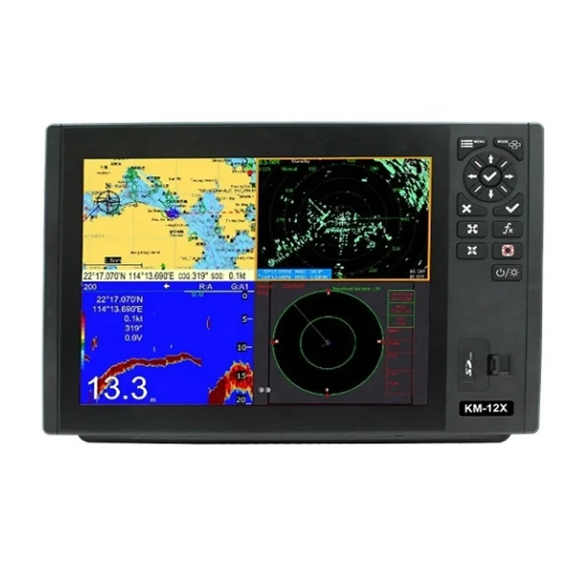 Marine KM Series KM-12X Chart Plotter AIS System Echo Sounder Navigation GPS for Boat