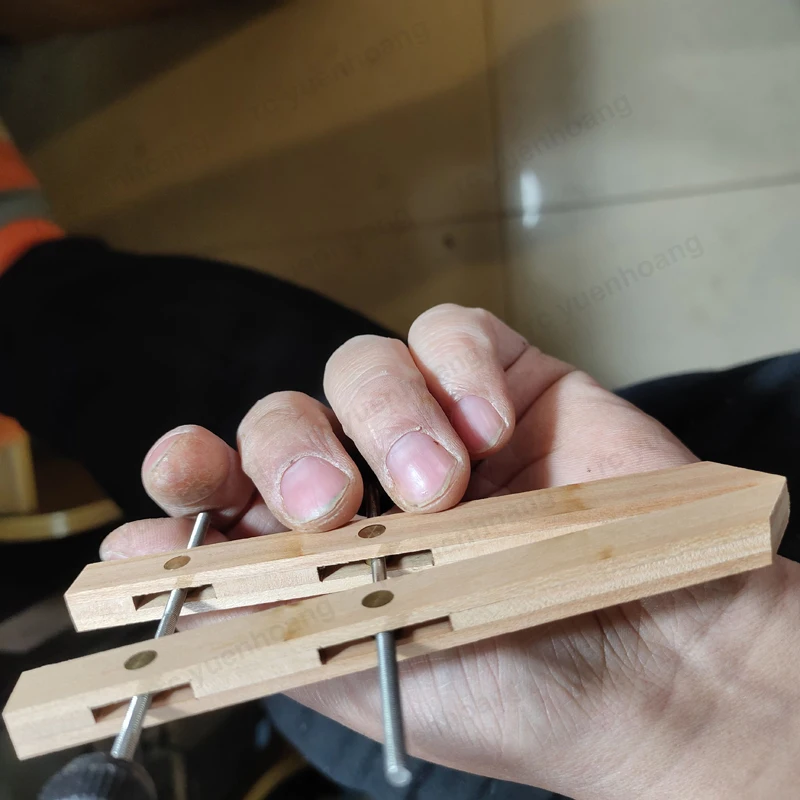 1 pçs diy modelo navio veleiro montar braçadeira paralela rosca de metal parafuso haste ajustável clipe paralelo de madeira ferramentas artesanais