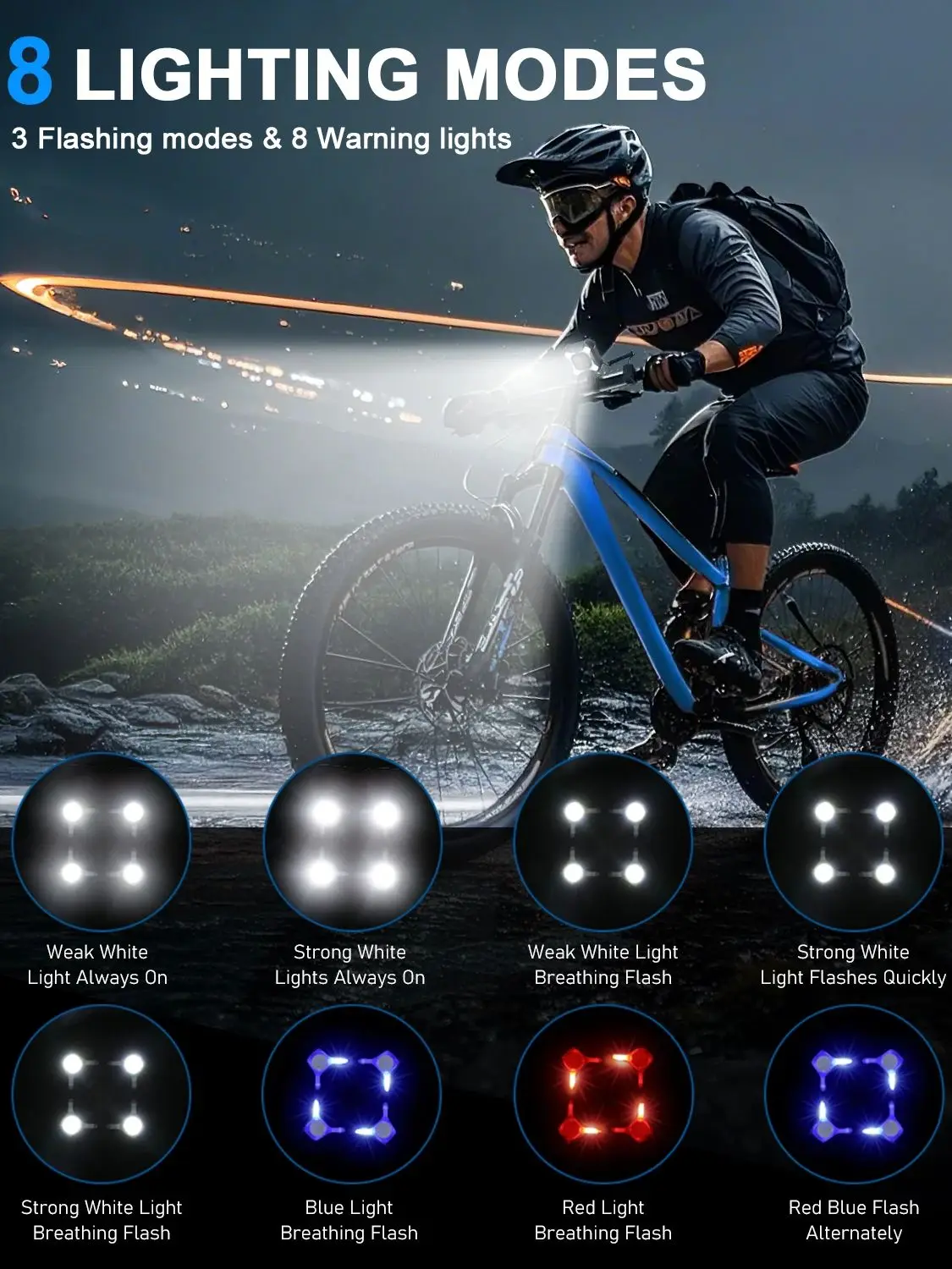 AliExpress WSDCAM 4 LEDs Bicycle Light Electric Horn 140dB Bike Bell Waterproof USB Charging Bicycle Horn Headlight Bicycle Alarm Bell