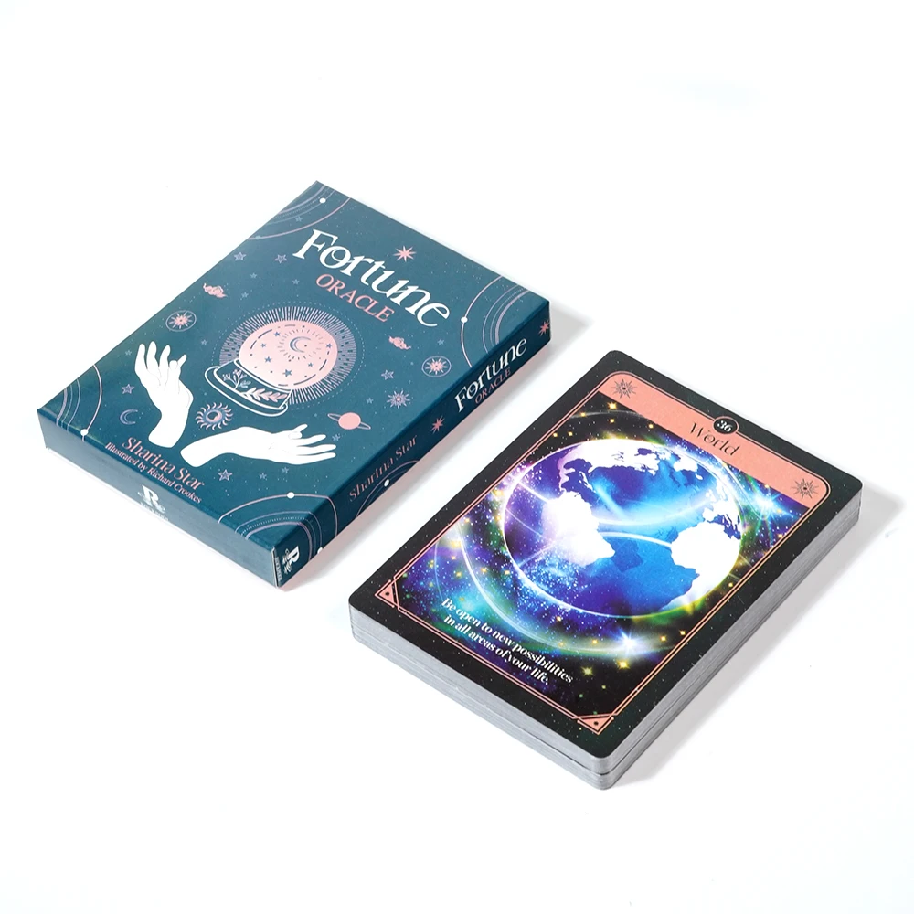 

Fortune Oracle Cards by Sharina Star card contains one personal or spiritual message guide you on your life's path